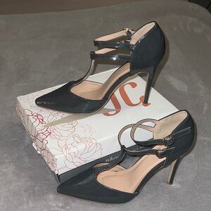 Journee Collection Grey Strappy Heels